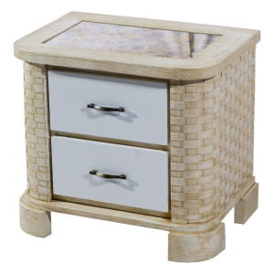 Mesa de Noche 2 Gavetas Ref. 60-2008-MN 20" X 28" X 24"